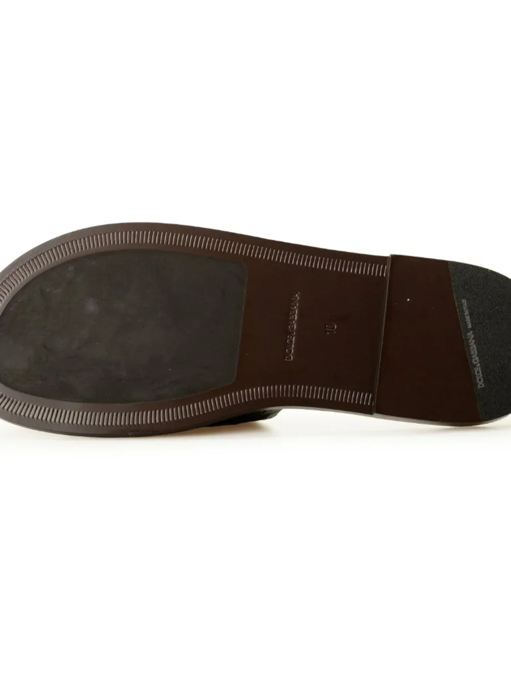 Dolce & Gabbana Men's 100% Ostrich Leather Slides Shoes US 11 UK 10 IT 44